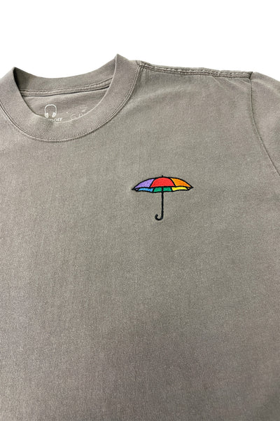 KIMPTON GRAY X SOUNDOFF EMBROIDERED DON'T RAIN ON MY PARADE HEAVY T-SHIRT