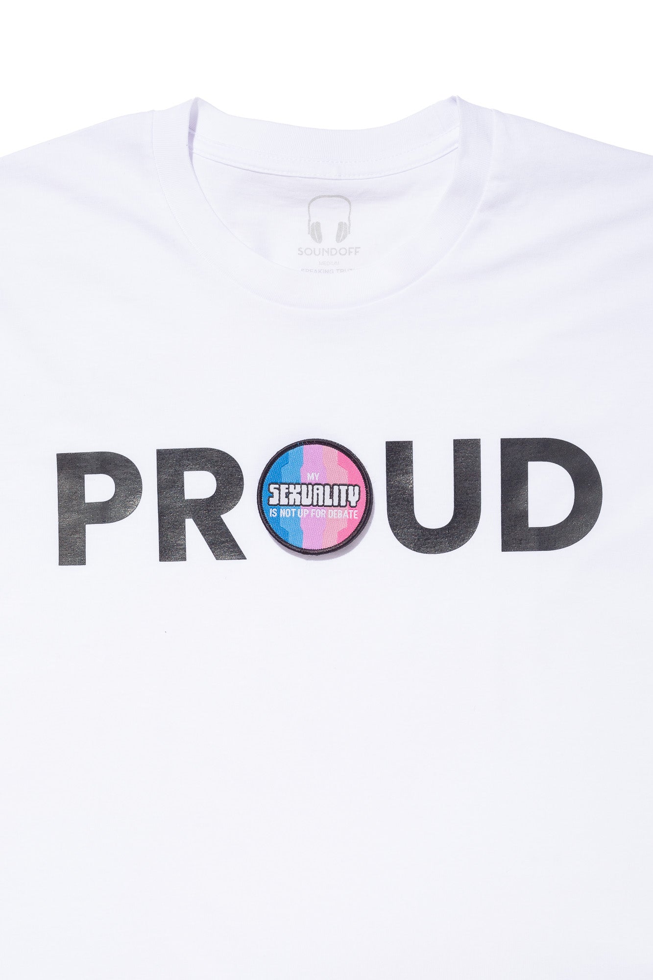 PROUD DECAL PATCH CANVAS TOTE; CAMEL (LIMITED RUN) - soundoffdesign